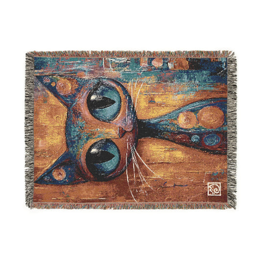 Cute as a painting I - Woven Blanket