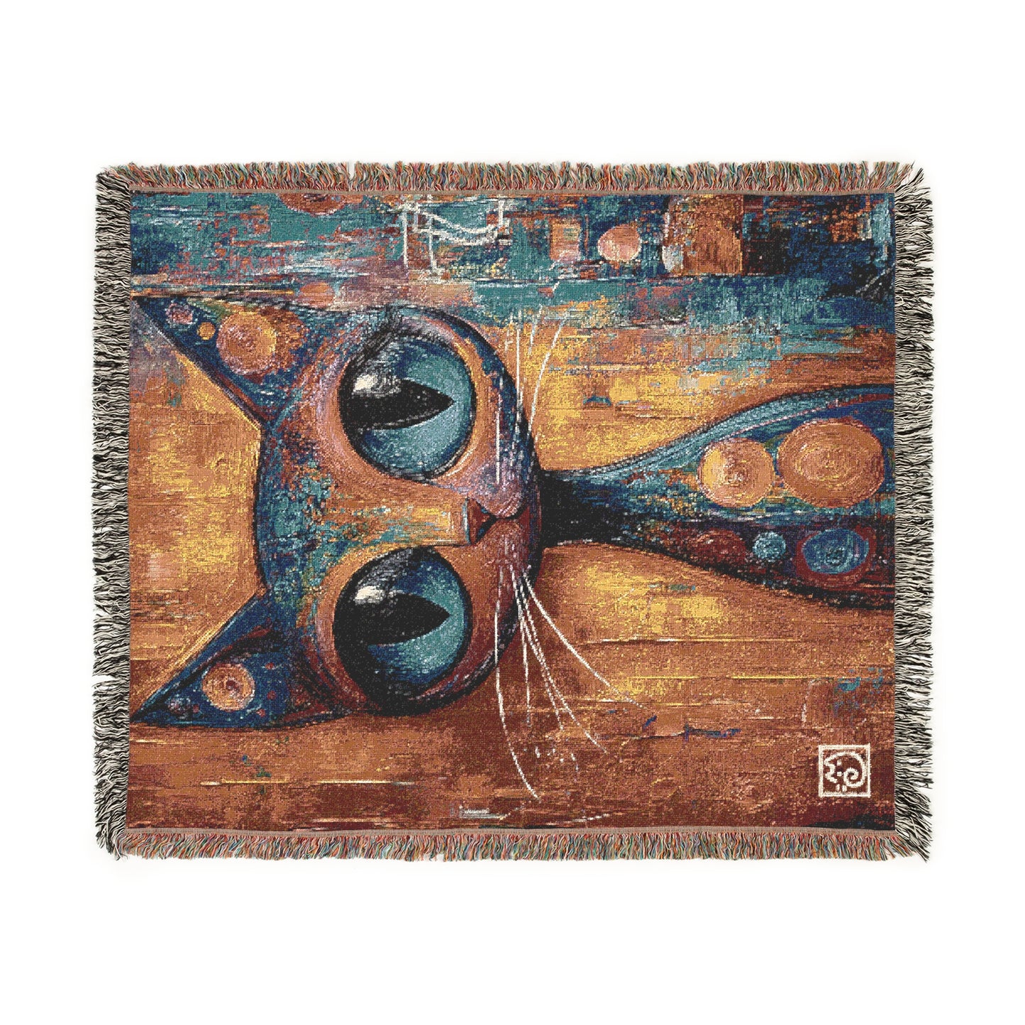 Cute as a painting I - Woven Blanket