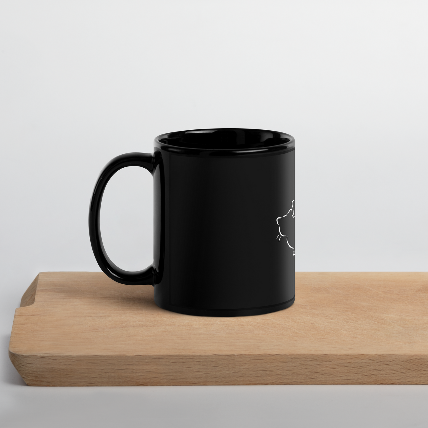 The Curious Clowder - Black Mug